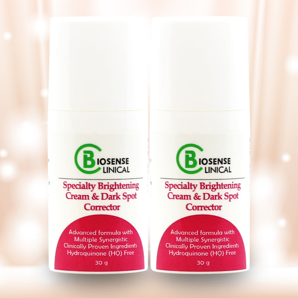 BiosenseClinical Specialty Brightening Cream & Dark Spot Corrector - HQ Free 30g x 2 - Biosense Clinic