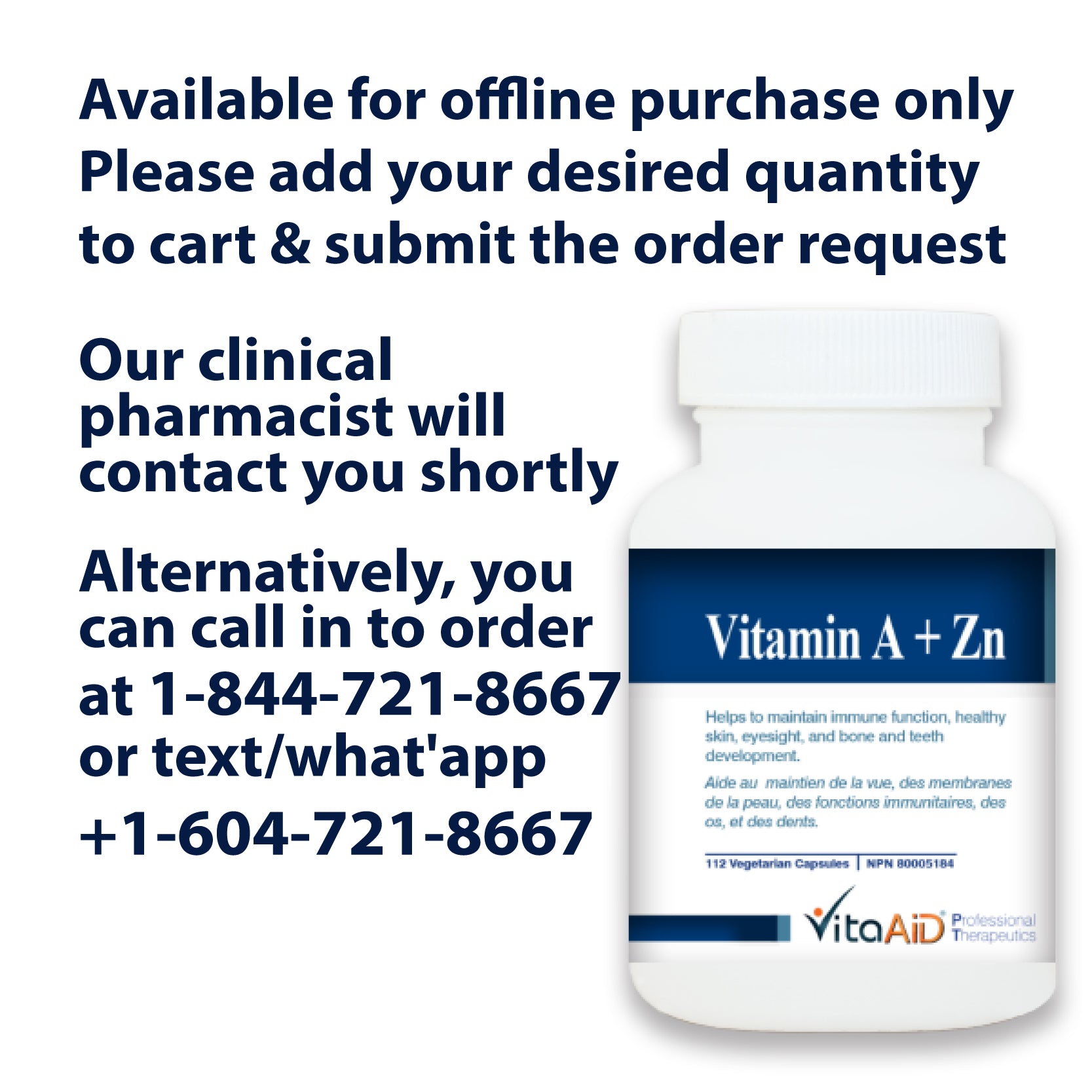 VitaAid Vitamin A + Zn - biosenseclinic.com