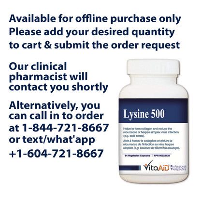 VitaAid Lysine 500 - Biosense Clinic